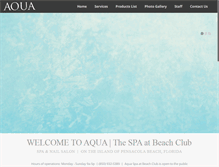 Tablet Screenshot of beachclubaquaspa.com